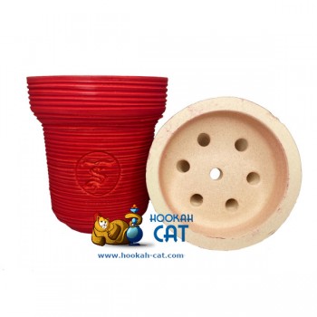 Чаша для кальяна ST Classic Indigo Infinity Red (СТ Классик Индиго Инфинити Красная) оригинал