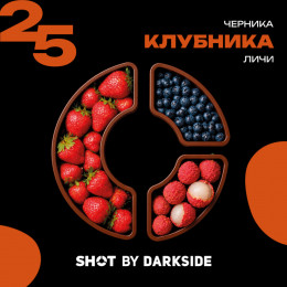 Табак Dark Side Shot 25 Черника Клубника Личи 25г