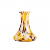 Колба для кальяна Hype Flask Mini Yellow Orange Brown Crumb (Хайп Мини Желтая Оранжевая Коричневая Крошка)