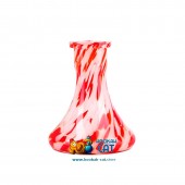 Колба для кальяна Hype Flask Mini Red White Crumb (Хайп Мини Красная Белая Крошка)