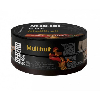 Табак для кальяна Sebero Black Multifruit (Себеро Блэк с ароматом Мультифрукт) 25г - фото 1 Табак для кальяна Sebero Black Multifruit (Себеро Блэк с ароматом Мультифрукт) 25г - фото 1