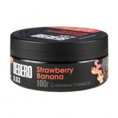 Табак Sebero Black с ароматом Клубника Банан (Strawberry Banana) 100г