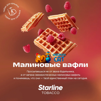 Заказать кальянный табак Starline (Старлайн) Малиновые Вафли 25г онлайн с доставкой всей России