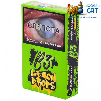 Табак для кальяна B3 Lemon Drops (Б3 Лимонные Леденцы) Акцизный 50г