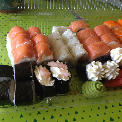 На ужин с кальянчиком у меня будут суши :)